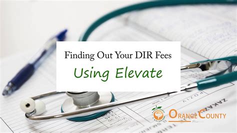 How to Find Your DIR Fees with Elevate .